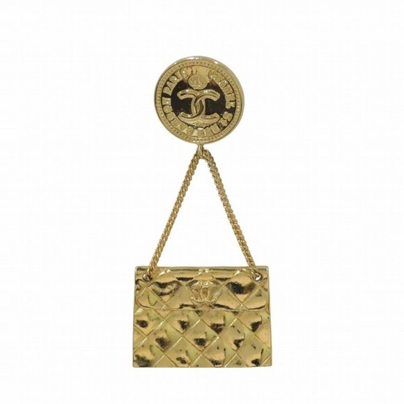CHANEL Gold Brooch - Picture 1 of 9